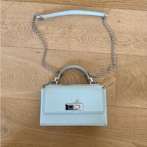 Lambert - Simone Handbag / Crossbody Bag in Minty Green / Blue